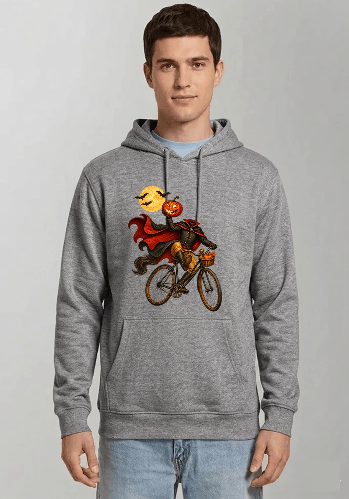 krbis kopf fahrrad halloween shirt outfit fr radfahrer kapuzenpullover sport grey