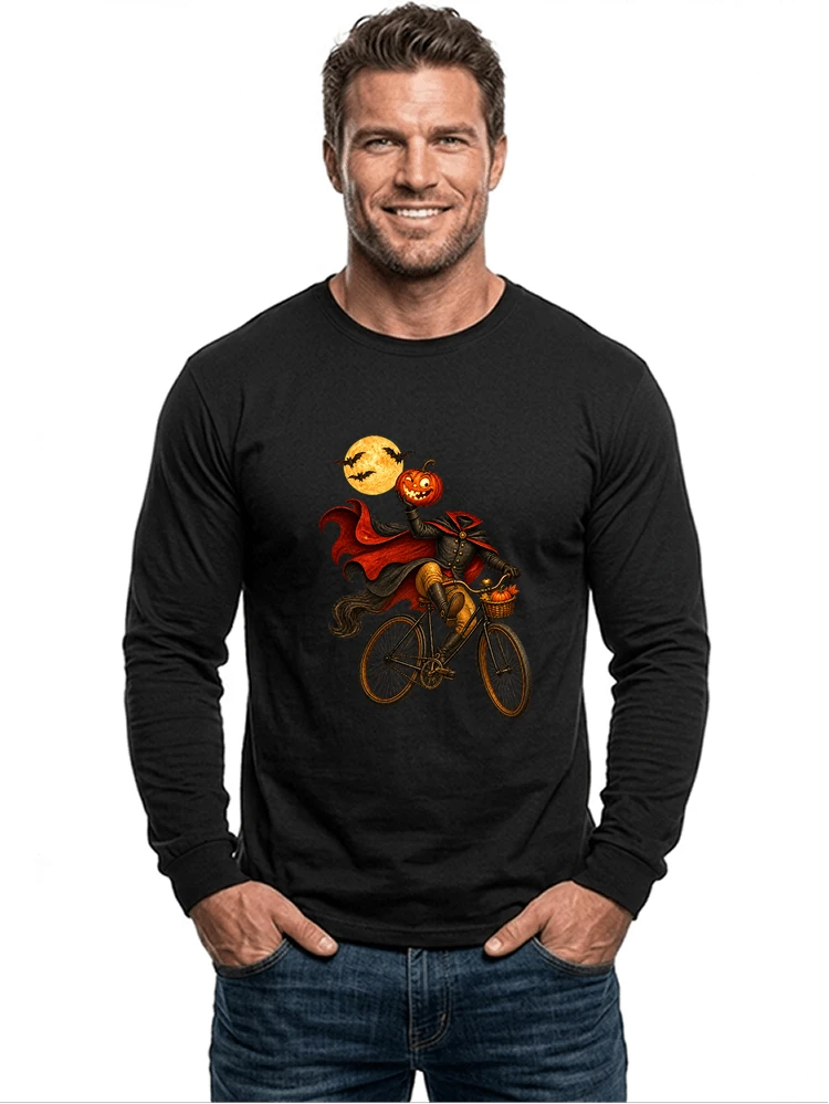 krbis kopf fahrrad halloween shirt outfit fr radfahrer langarmshirt black