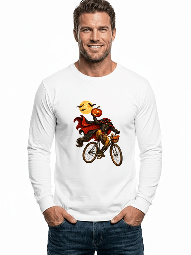 krbis kopf fahrrad halloween shirt outfit fr radfahrer langarmshirt white