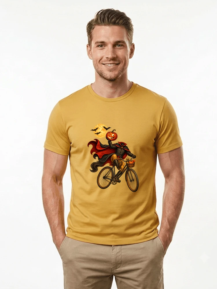 krbis kopf fahrrad halloween shirt outfit fr radfahrer t shirt gold