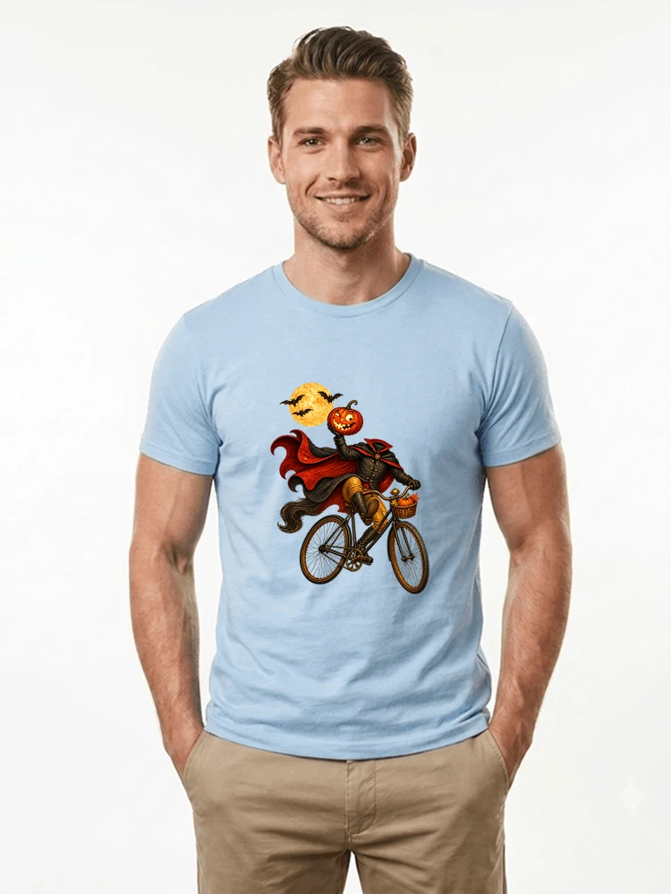 krbis kopf fahrrad halloween shirt outfit fr radfahrer t shirt light blue