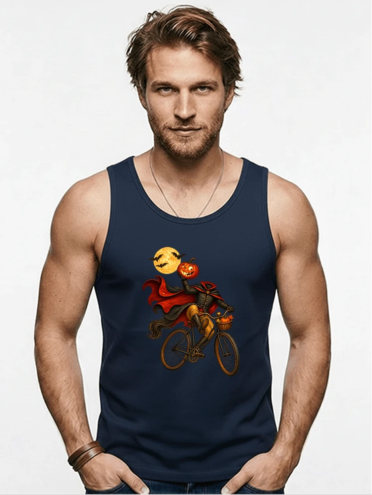 krbis kopf fahrrad halloween shirt outfit fr radfahrer tanktop navy