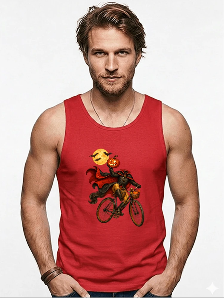krbis kopf fahrrad halloween shirt outfit fr radfahrer tanktop red