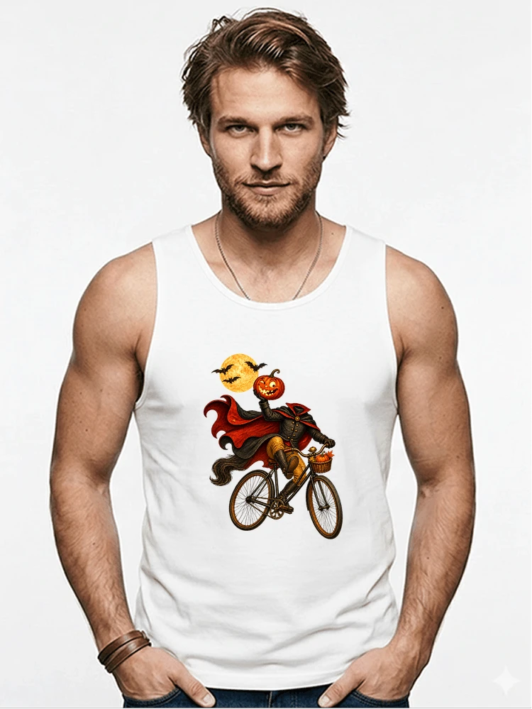 krbis kopf fahrrad halloween shirt outfit fr radfahrer tanktop white