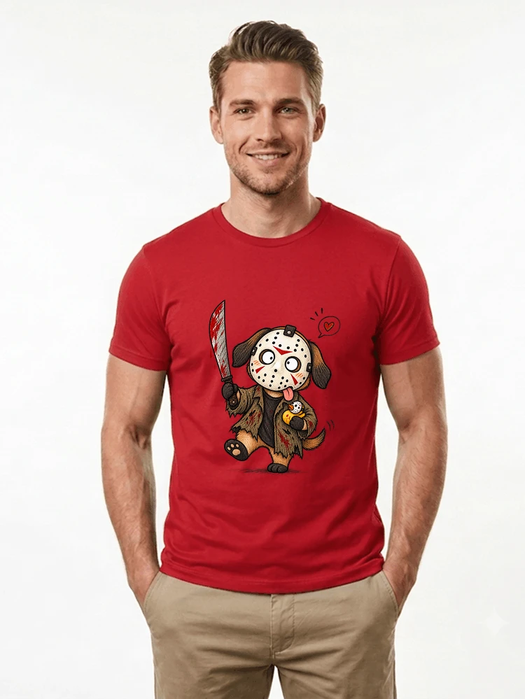 Lustiges Halloween Hunde T-Shirt Lustiges Geschenk für Horror & Hunde Fans
