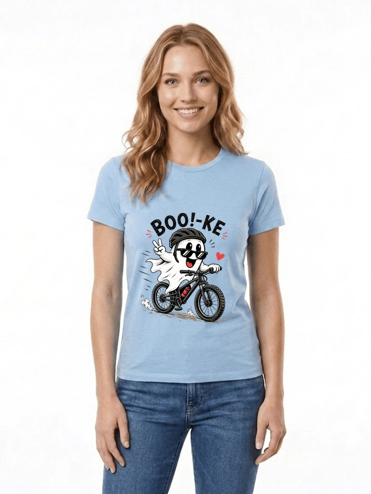lustiges halloween t shirt damen herren fahrrad t shirt damen t shirt light blue