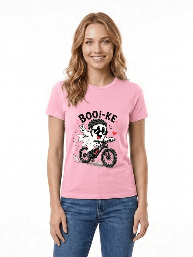 lustiges halloween t shirt damen herren fahrrad t shirt damen t shirt light pink
