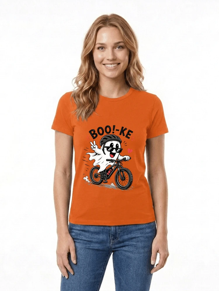 lustiges halloween t shirt damen herren fahrrad t shirt damen t shirt orange