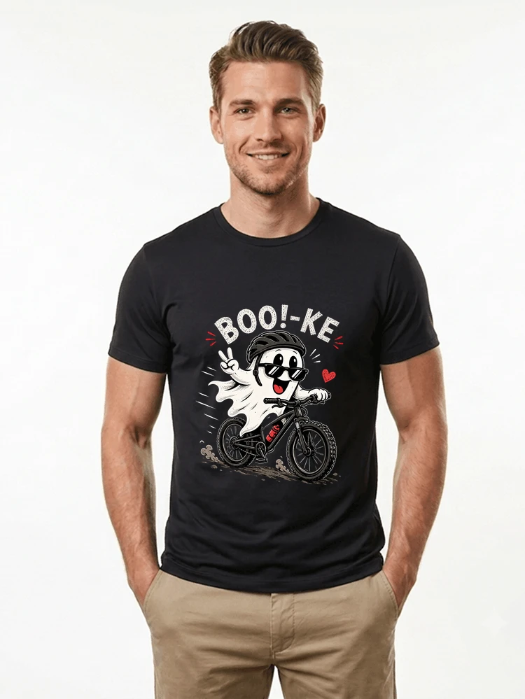 lustiges halloween t shirt damen herren fahrrad t shirt t shirt black
