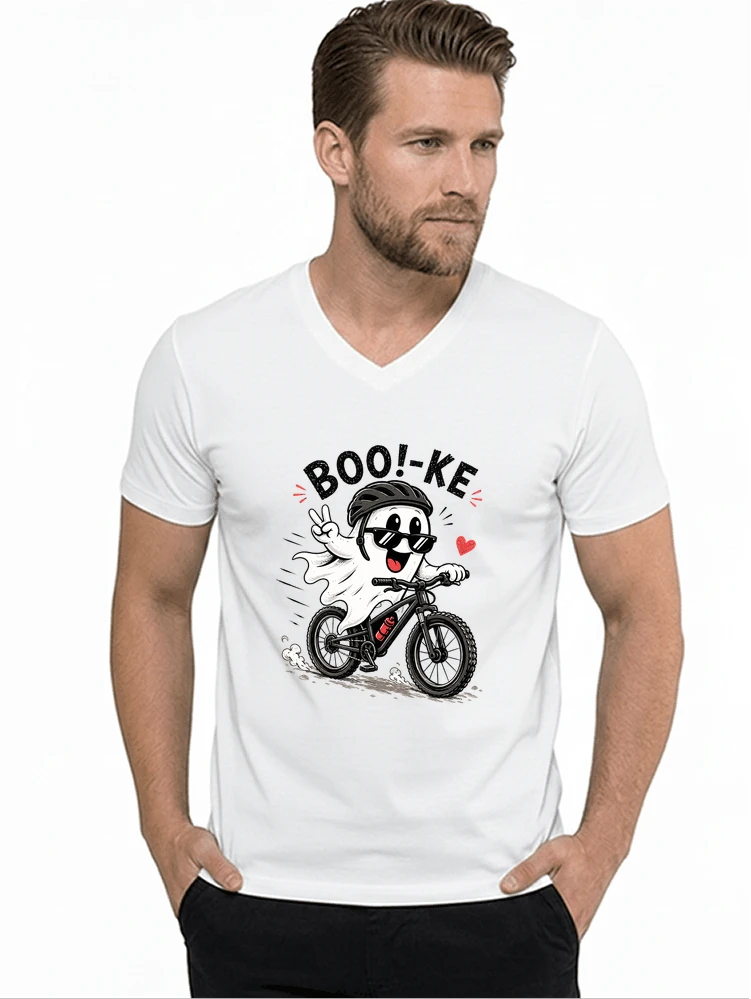 lustiges halloween t shirt damen herren fahrrad t shirt t shirt mit v ausschnitt white