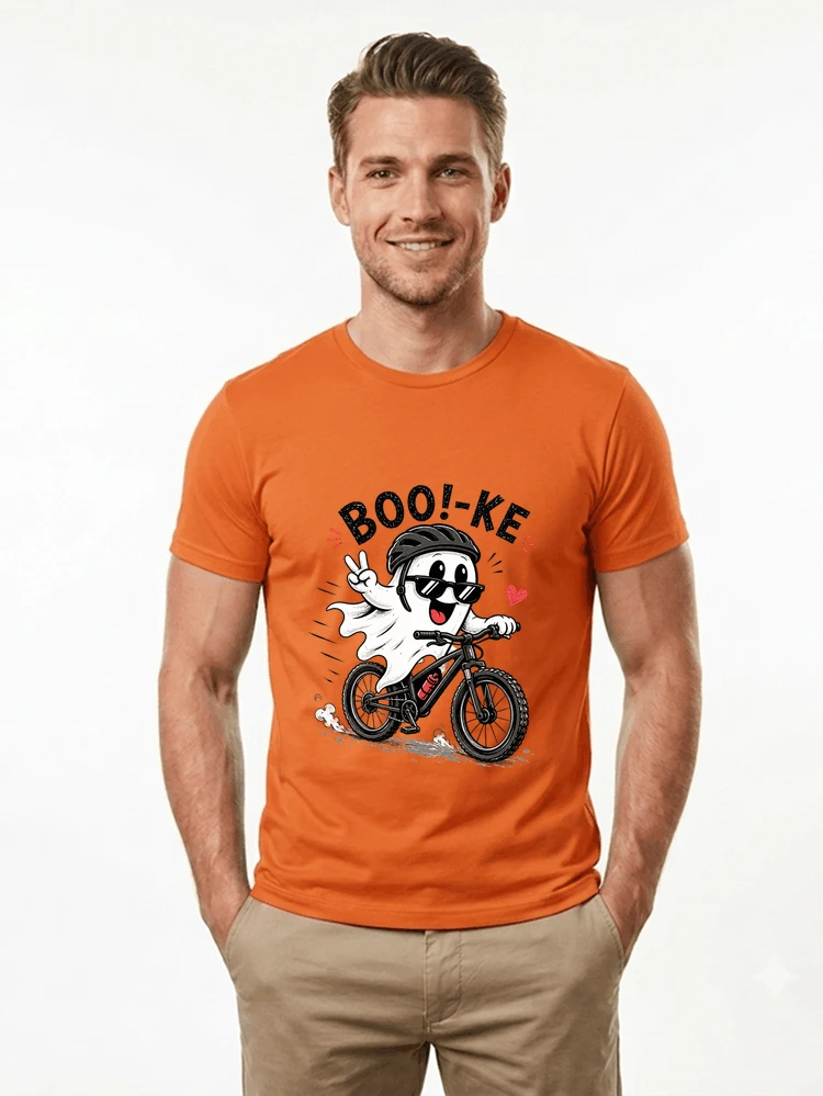 lustiges halloween t shirt damen herren fahrrad t shirt t shirt orange