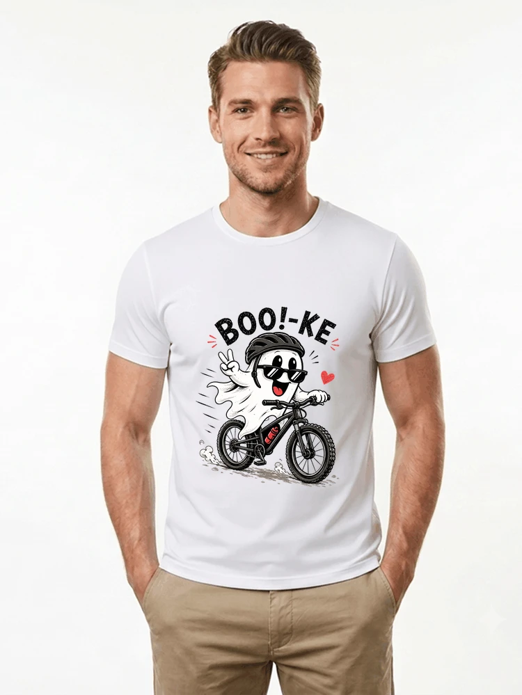 lustiges halloween t shirt damen herren fahrrad t shirt t shirt white