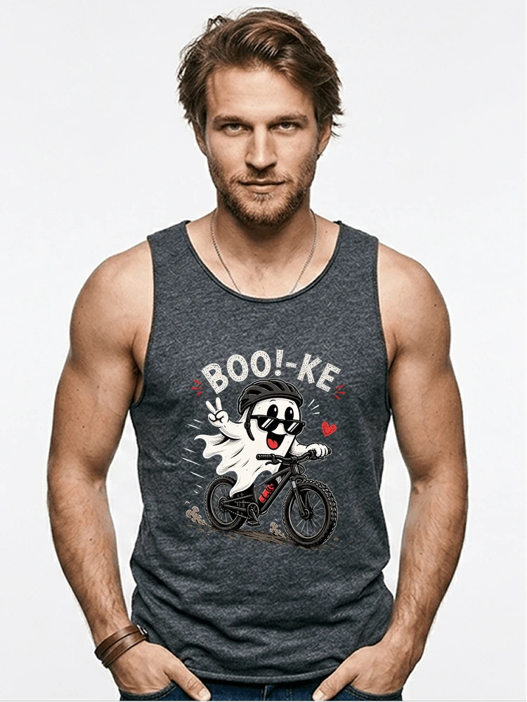 lustiges halloween t shirt damen herren fahrrad t shirt tanktop anthracite melange