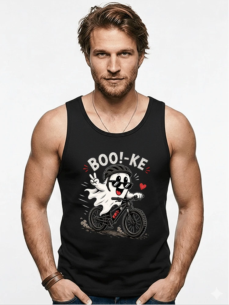 lustiges halloween t shirt damen herren fahrrad t shirt tanktop black