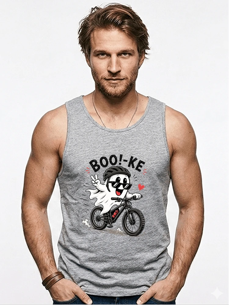 lustiges halloween t shirt damen herren fahrrad t shirt tanktop sport grey