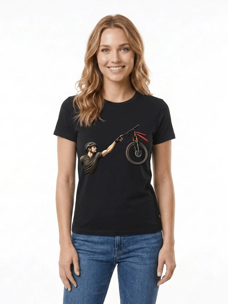 lustiges mountainbike parodiet shirt cooles mountainbike motiv fr biker damen t shirt black