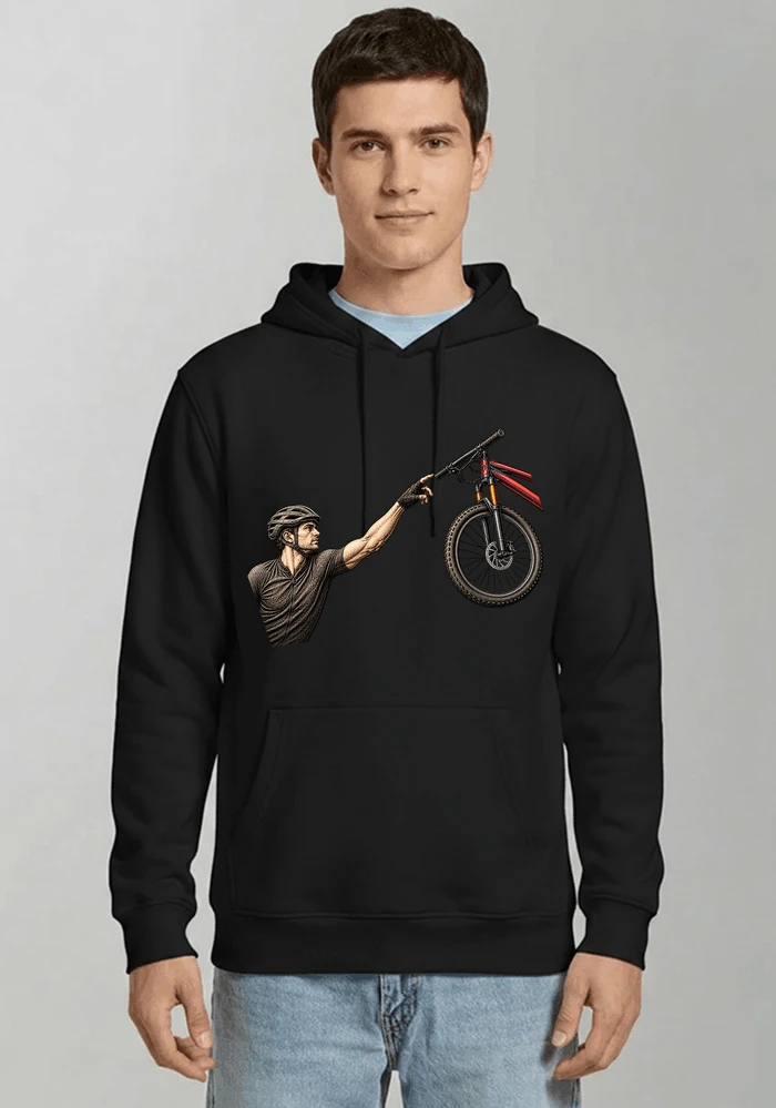 lustiges mountainbike parodiet shirt cooles mountainbike motiv fr biker kapuzenpullover black