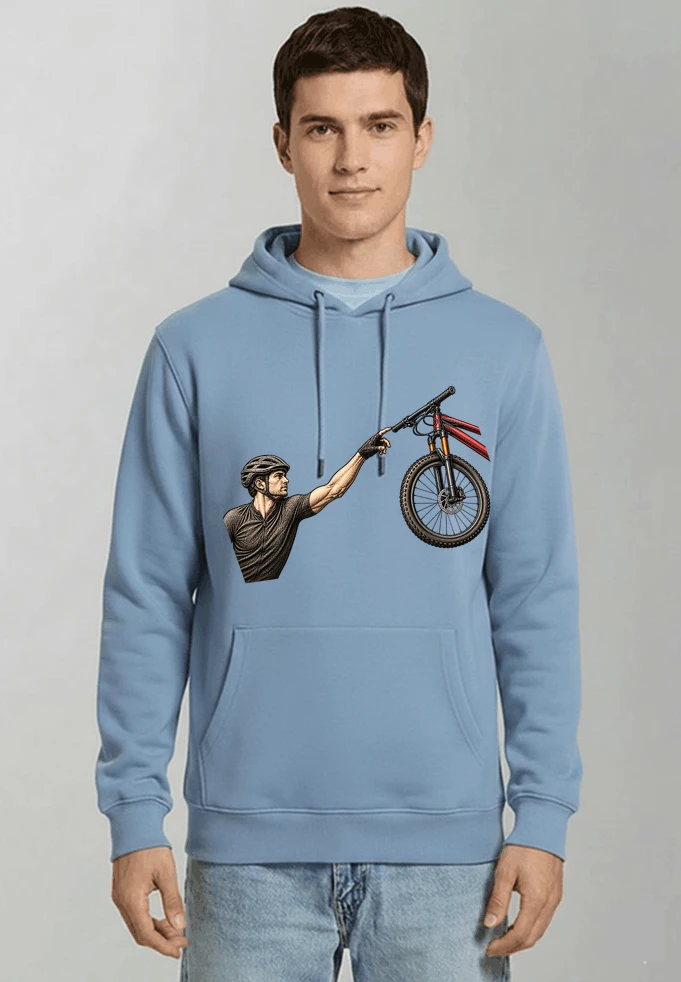 lustiges mountainbike parodiet shirt cooles mountainbike motiv fr biker kapuzenpullover light blue