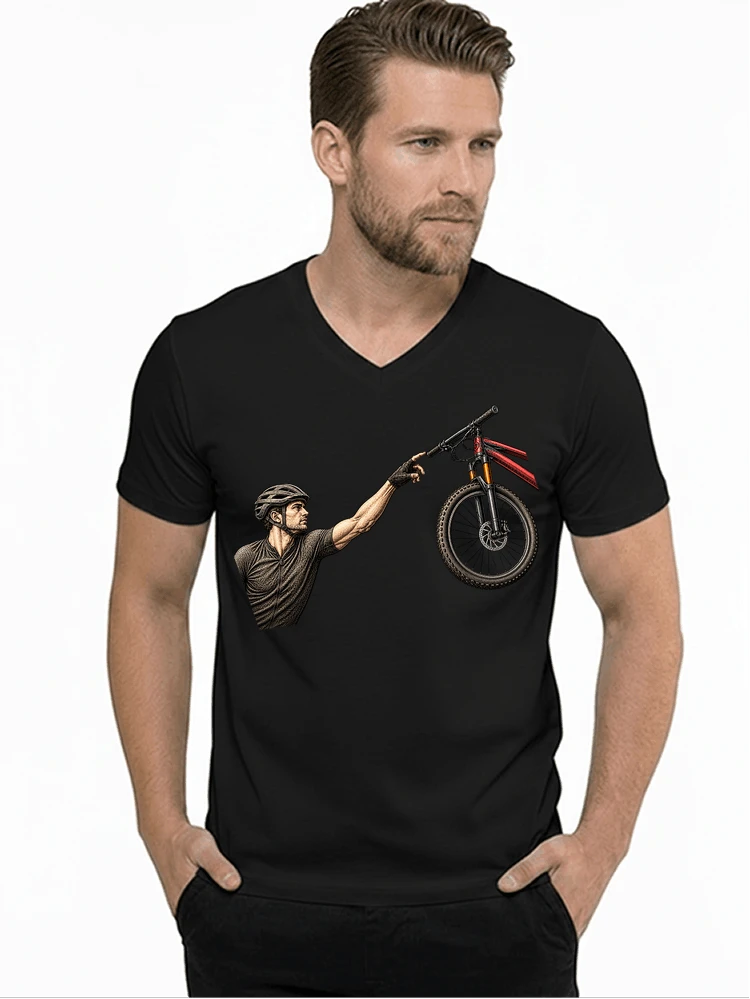 lustiges mountainbike parodiet shirt cooles mountainbike motiv fr biker t shirt mit v ausschnitt black