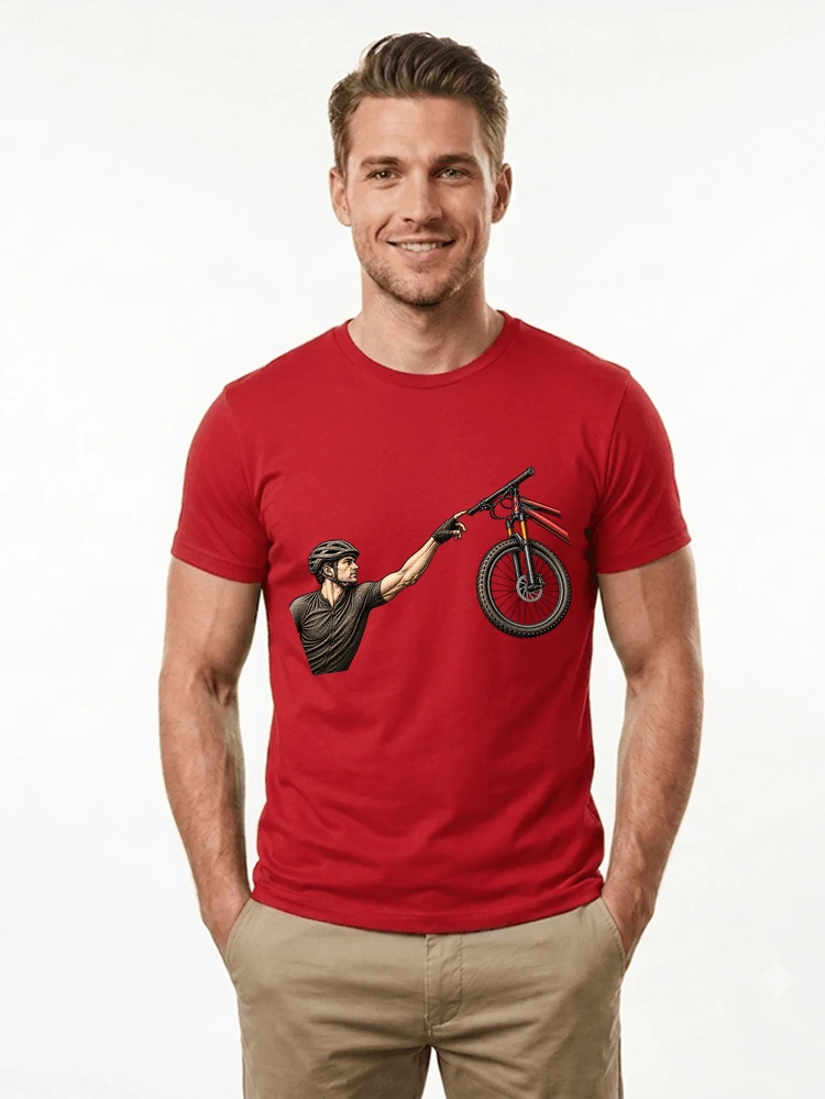 lustiges mountainbike parodiet shirt cooles mountainbike motiv fr biker t shirt red
