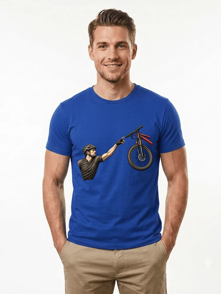 lustiges mountainbike parodiet shirt cooles mountainbike motiv fr biker t shirt royal blue