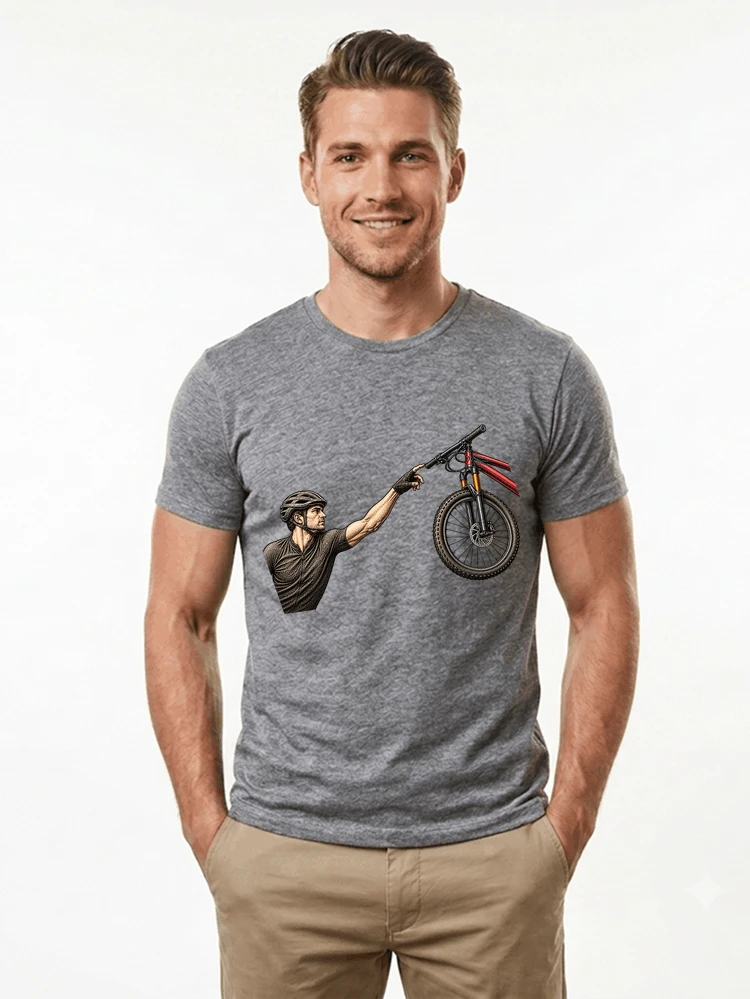 lustiges mountainbike parodiet shirt cooles mountainbike motiv fr biker t shirt sport grey
