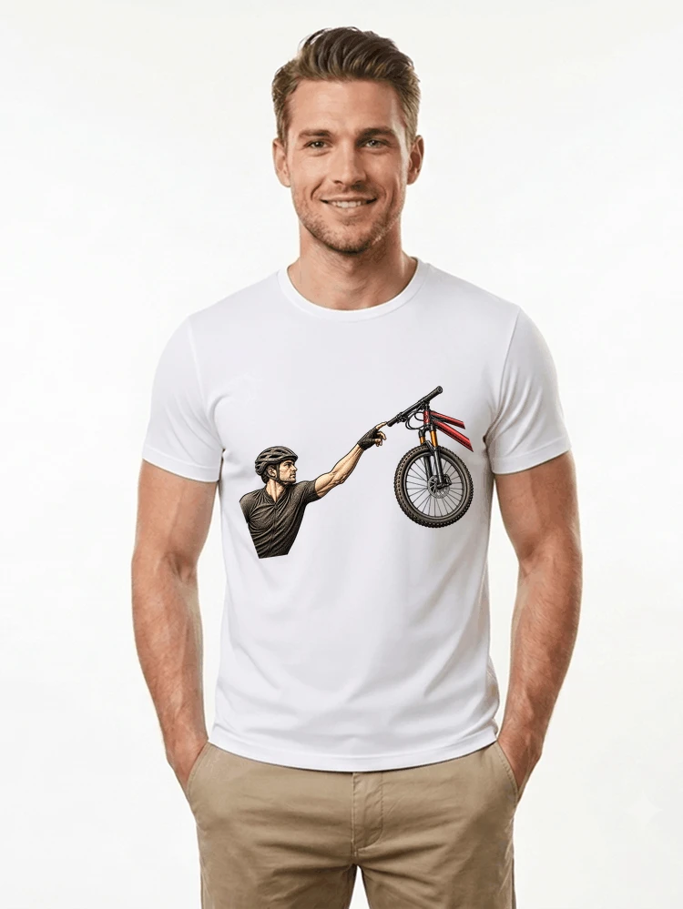 lustiges mountainbike parodiet shirt cooles mountainbike motiv fr biker t shirt white