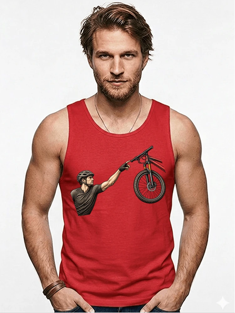 lustiges mountainbike parodiet shirt cooles mountainbike motiv fr biker tanktop red