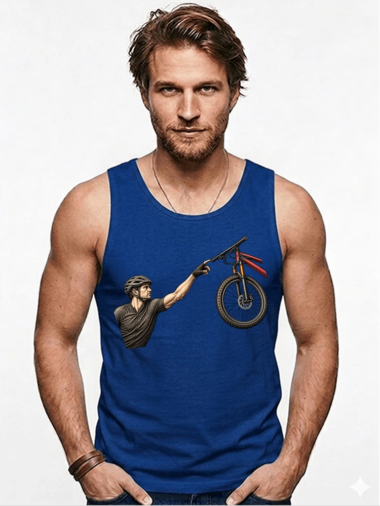 lustiges mountainbike parodiet shirt cooles mountainbike motiv fr biker tanktop royal blue