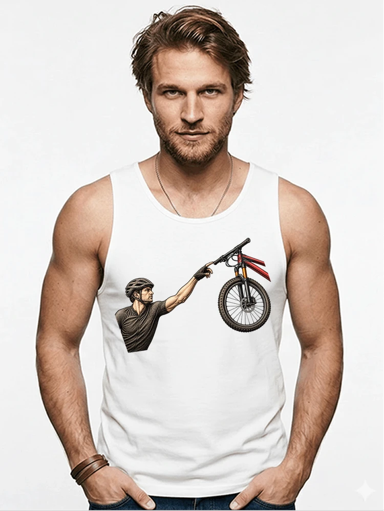 lustiges mountainbike parodiet shirt cooles mountainbike motiv fr biker tanktop white