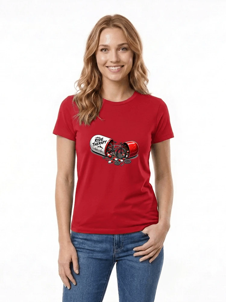 lustiges radsport geschenk herren damen damen t shirt red
