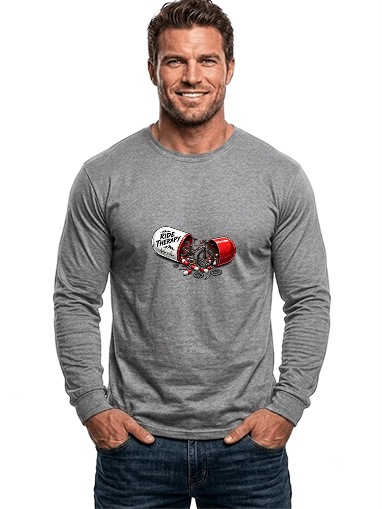 lustiges radsport geschenk herren damen langarmshirt sport grey