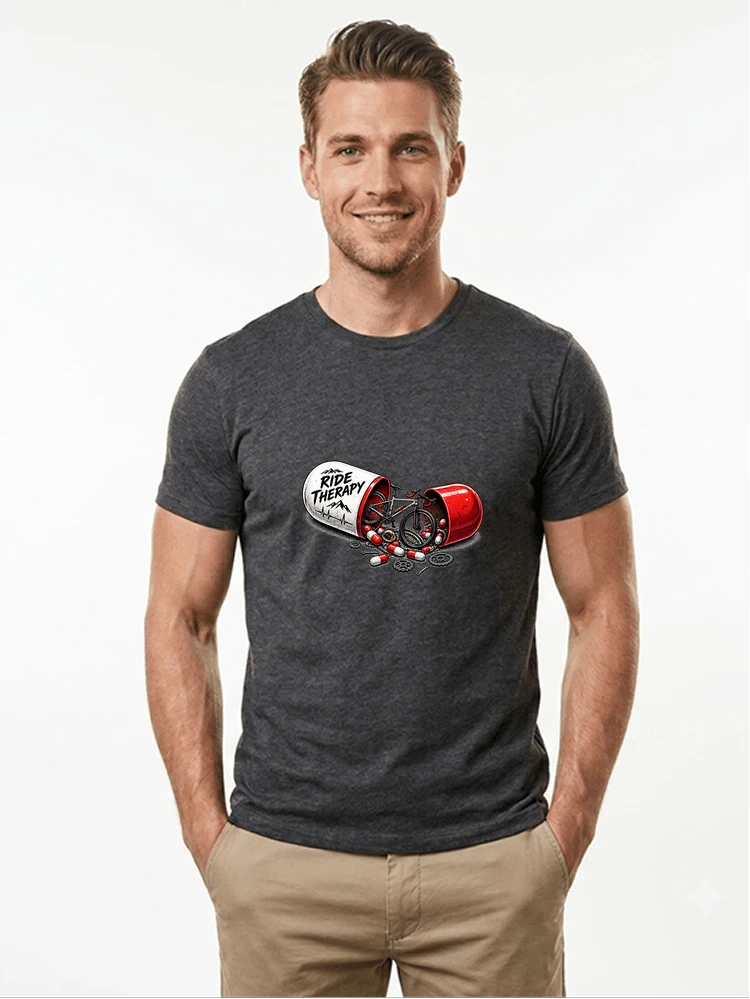 lustiges radsport geschenk herren damen t shirt anthracite melange
