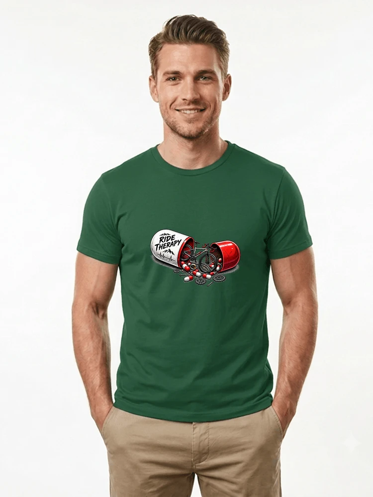 lustiges radsport geschenk herren damen t shirt forest green