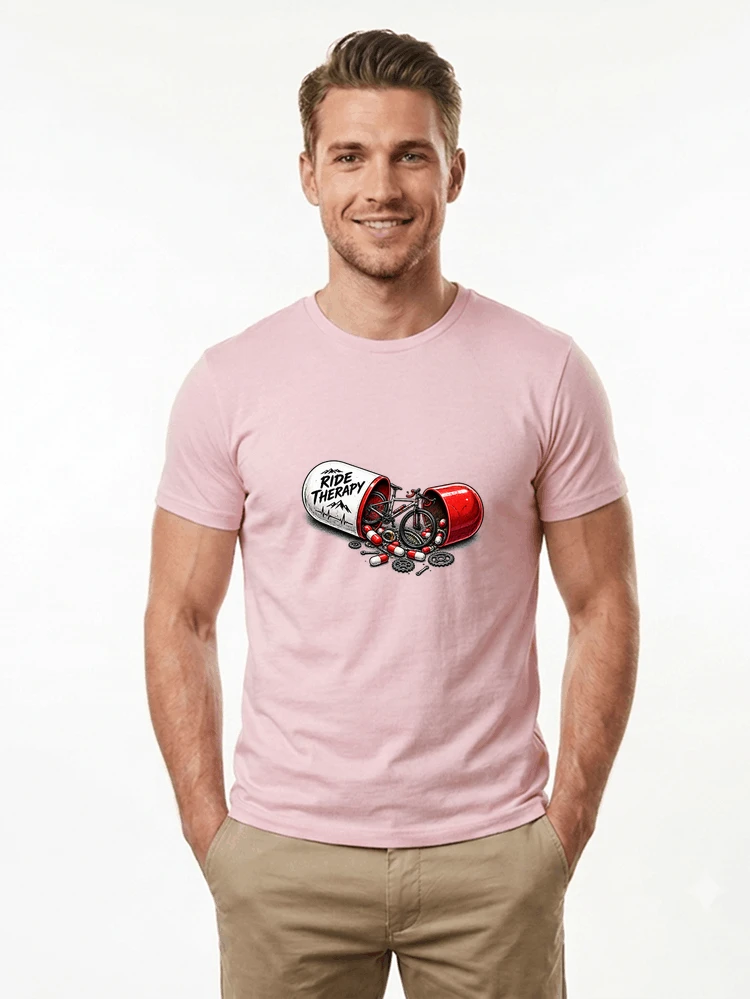 lustiges radsport geschenk herren damen t shirt light pink