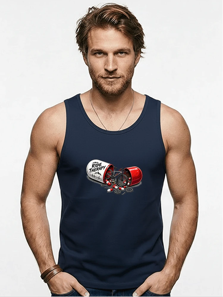 lustiges radsport geschenk herren damen tanktop navy