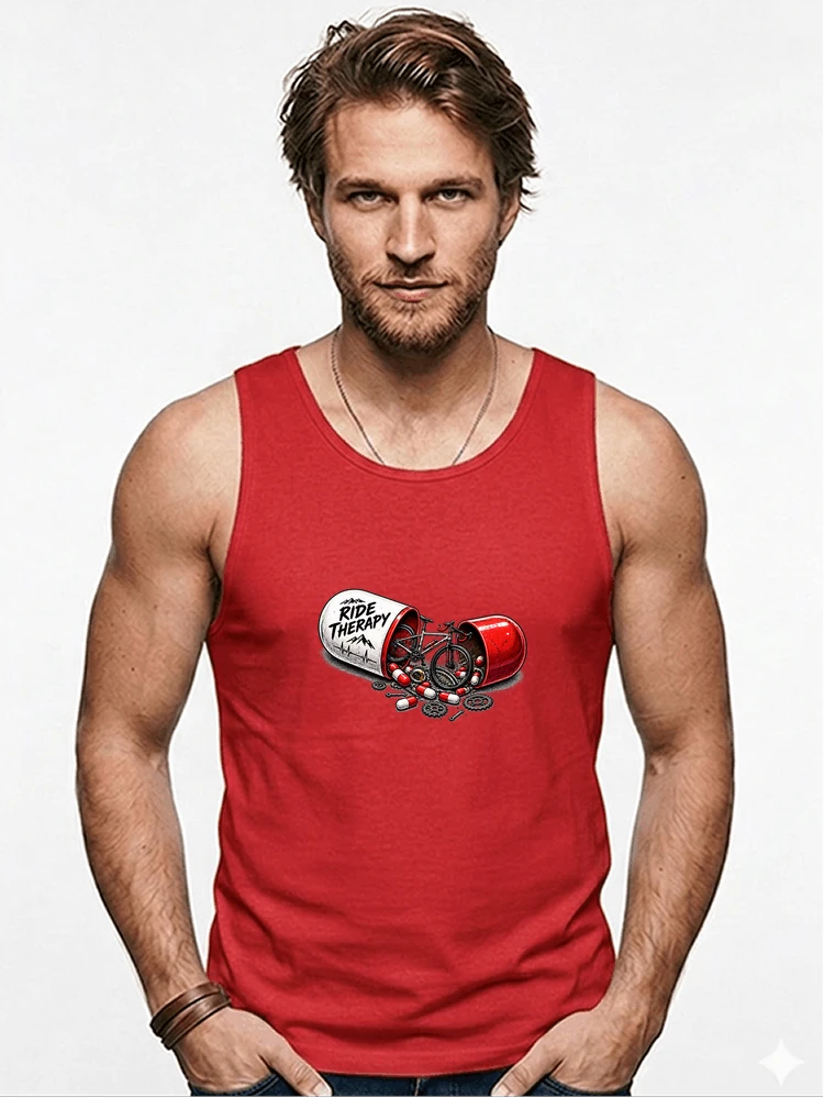 lustiges radsport geschenk herren damen tanktop red