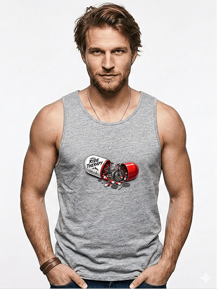 lustiges radsport geschenk herren damen tanktop sport grey