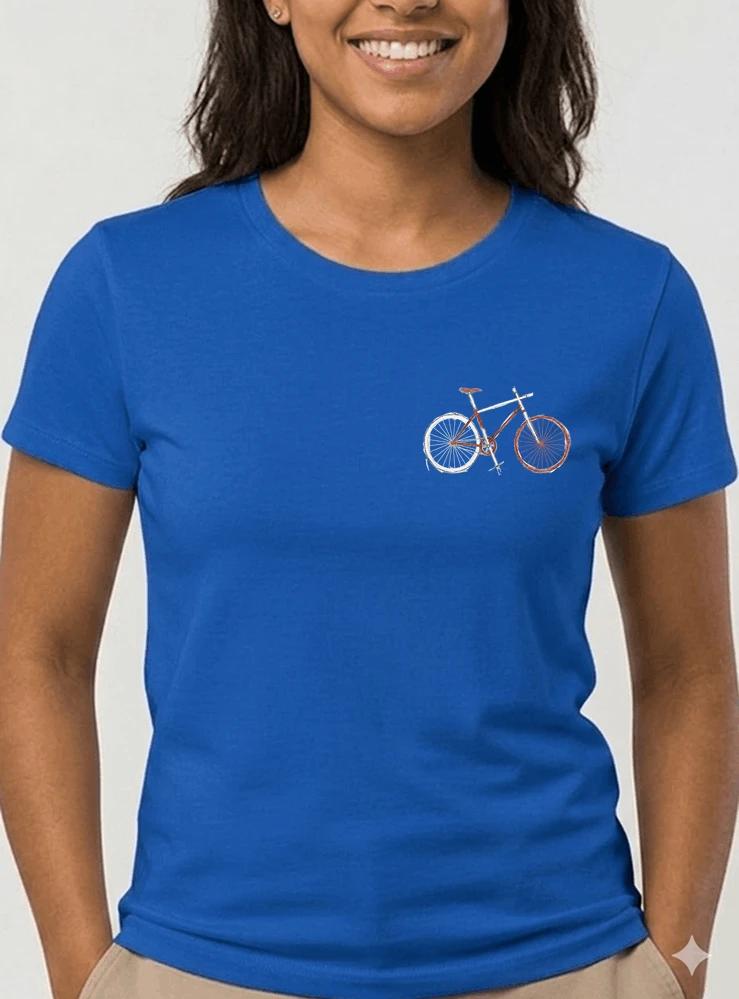 minimalist bike design fahrrad t shirt rennrad gravel mtb radfahrer shirt geschenk fr fahrradfahrer cycling sport outdoor freizeit damen t shirt royal blue