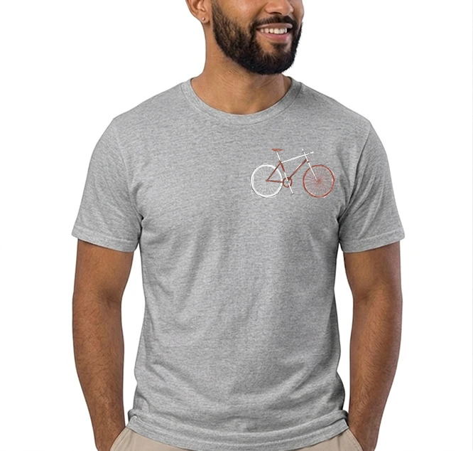 minimalist bike design fahrrad t shirt rennrad gravel mtb radfahrer shirt geschenk fr fahrradfahrer cycling sport outdoor freizeit t shirt sport grey