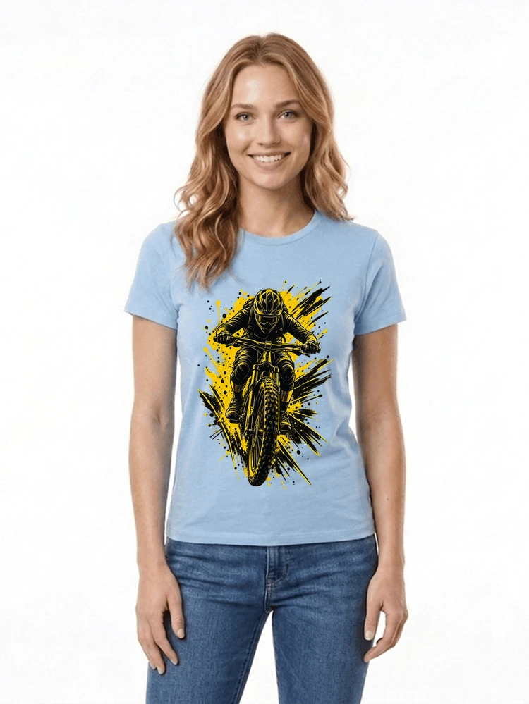 mountainbike grafik t shirt cooles mountainbike design shirt damen t shirt light blue