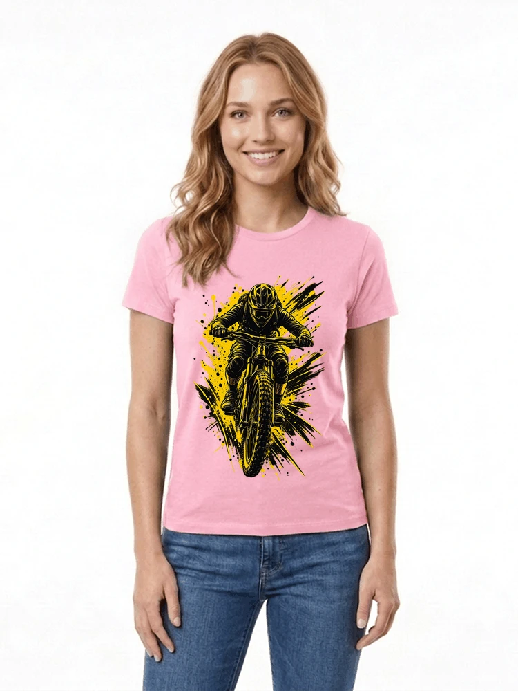mountainbike grafik t shirt cooles mountainbike design shirt damen t shirt light pink