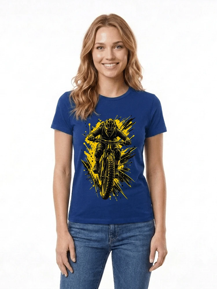 mountainbike grafik t shirt cooles mountainbike design shirt damen t shirt royal blue