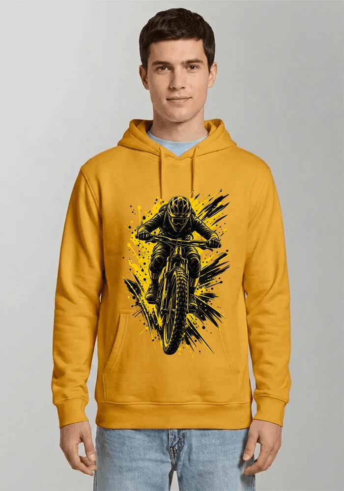 mountainbike grafik t shirt cooles mountainbike design shirt kapuzenpullover gold