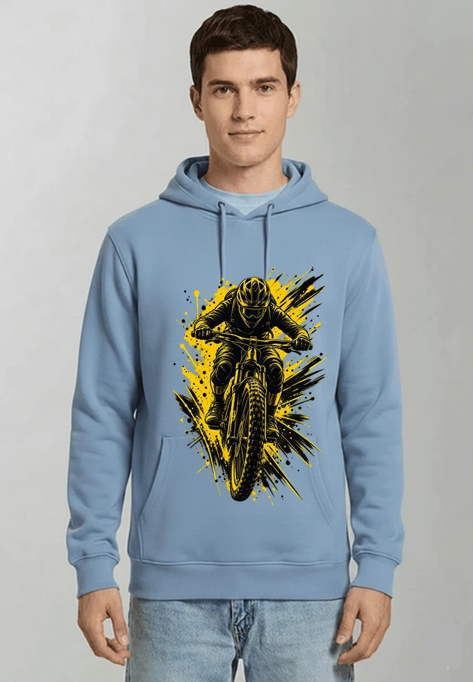 mountainbike grafik t shirt cooles mountainbike design shirt kapuzenpullover light blue