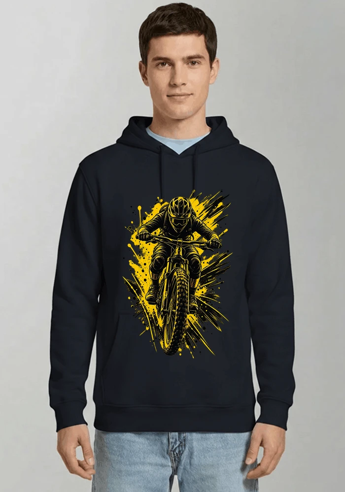 mountainbike grafik t shirt cooles mountainbike design shirt kapuzenpullover navy