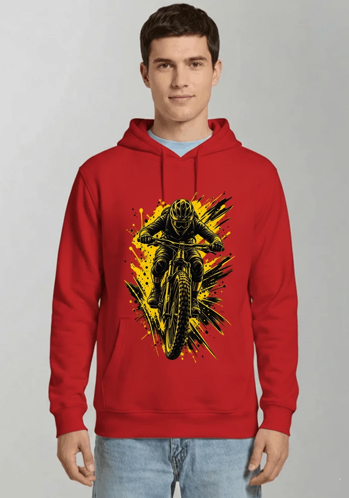 mountainbike grafik t shirt cooles mountainbike design shirt kapuzenpullover red