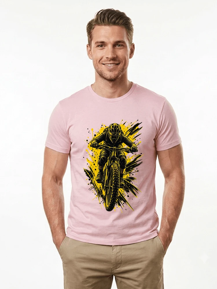 mountainbike grafik t shirt cooles mountainbike design shirt t shirt light pink