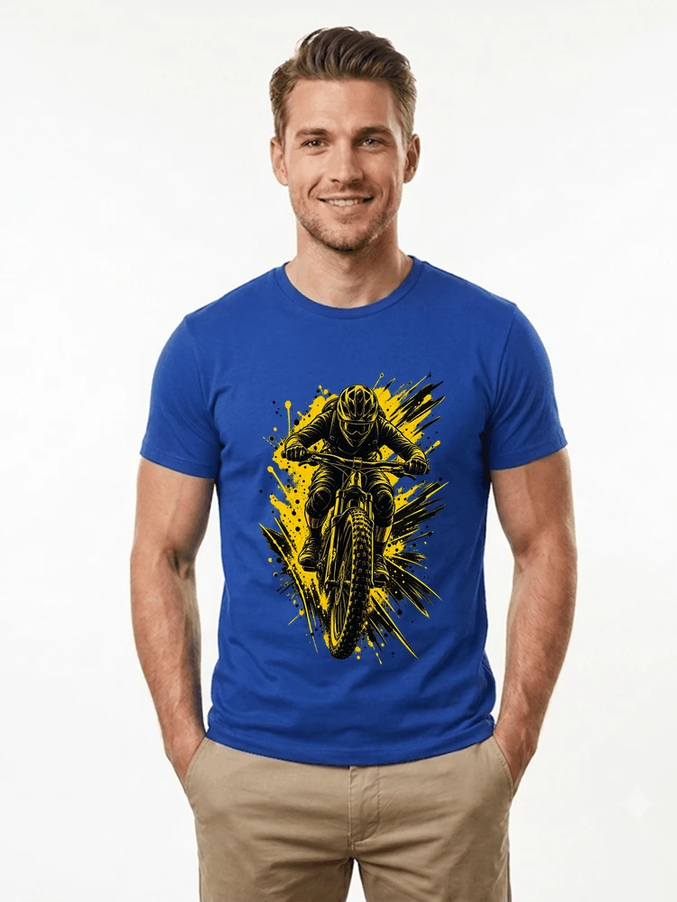 mountainbike grafik t shirt cooles mountainbike design shirt t shirt royal blue