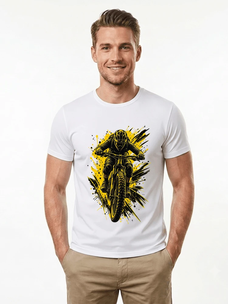 mountainbike grafik t shirt cooles mountainbike design shirt t shirt white